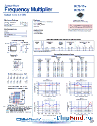 Datasheet KC2-11+ manufacturer Mini-Circuits